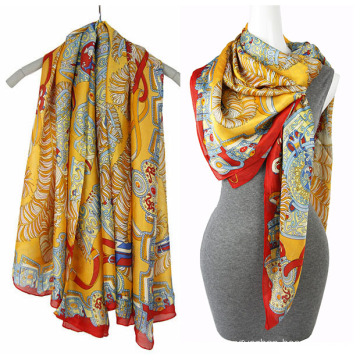 Fashion Printing chiffon beach scarf Square Scarf